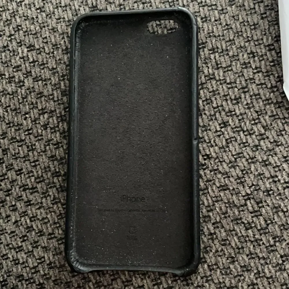 black apple leather iphone 6s phone case